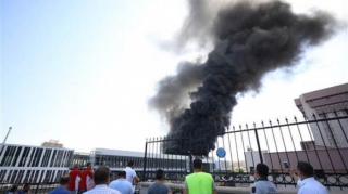 Ankara dəmiryol stansiyasının yaxınlığında yanğın olub  - VİDEO