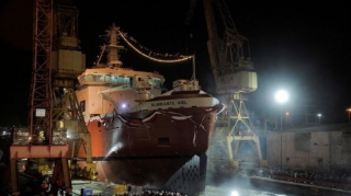 Çilidə 210 milyon dollar sərmayə qoyulmuş buzqıran gəmi təqdim edilib 