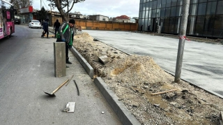 Bakıda piyada səkilərinin qanunsuz zəbtinin qarşısı alındı - FOTOLAR 