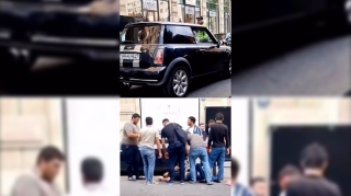 Şəhərin mərkəzində qayda pozan sürücü piyadanı vurdu   - VİDEO