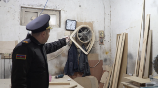 Bakıda mebel sexinin fəaliyyəti dayandırıldı - VİDEO