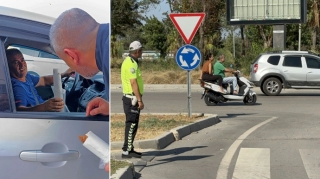 Yol Polisi tədbir keçirdi:  qaydalara əməl edən sürücülərə kabab verildi - VİDEO 