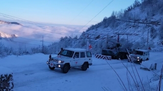 BQXK-yə məxsus avtomobillər Xankəndindən Laçın istiqamətinə maneəsiz keçib   