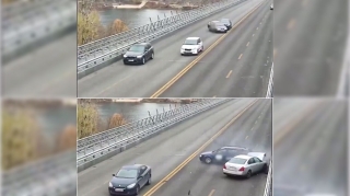 Avtomobil fırlanaraq qarşıdan gələn maşına çırpıldı  - VİDEO