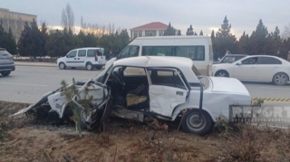 В Нахчыване столкнулись два автомобиля: есть пострадавшие   - ФОТО