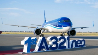 Первый самолет нового поколения Airbus A321neo авиакомпании AZAL прибыл в Баку - ВИДЕО