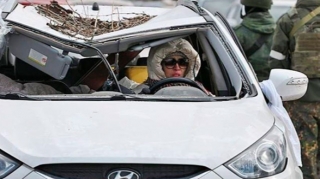 Belə avtomobillərlə şəhəri tərk ediblər... - Fotolar 