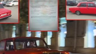 Bakı küçələrində nömrəsiz şütüyən avtomobilin sürücüsü ilə bağlı tədbir görüldü - FOTO - VİDEO