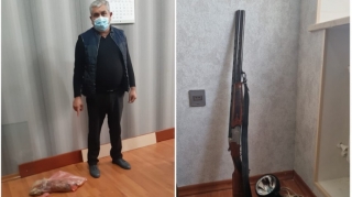 Tovuzda qanunsuz ov edən şəxs saxlanılıb  - FOTO
