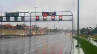 Yağışa görə bu yolda sürət həddi endirildi 