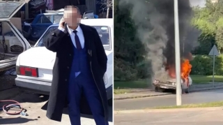 Türkiyədə parlamentin binası önündə maşınını yandıran şəxslə bağlı yeni detallar üzə çıxıb - VİDEO 