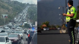 Yol polisləri Qarabağdan köçən ermənilərə belə kömək etdi  - VİDEO