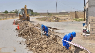 Hacıqabulun Qızılburun və Qarasu kəndlərinin su təchizatı yaxşılaşdırılır  - FOTO