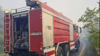 Siyəzəndə yük avtomobili yanıb
