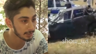 Mügənni İbrahim Borçalının oğlunun düşdüyü qəzadan  - VİDEO