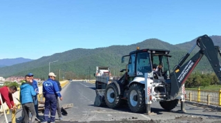 Yevlax-Zaqatala-Gürcüstan dövlət sərhədi yolunun bir hissəsi bağlanıb - FOTO 
