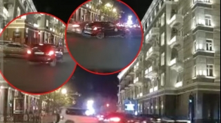 Bakıda “qırmızı”da keçən taksi sürücüsü qəza törətdi – ANBAAN VİDEO 