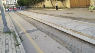 Bakıda yerüstü metro stansiyasının relsləri çəkilir - FOTOLAR 