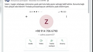 Naməlum İran vətəndaşından uşağa narkotik maddə satışı ilə bağlı mesaj gəlib - FOTO 