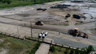 Zərdabda avtomobil yolu yenidən qurulur   - VİDEO - FOTO