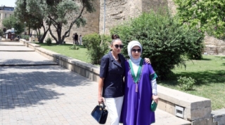 Birinci xanımlar İçərişəhərdə - FOTO 