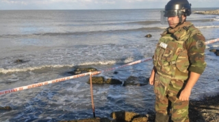 Xəzərdə mina aşkarlandı  - FOTO - VİDEO