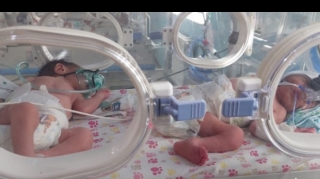 Yeni ilin ilk körpələri əkiz doğuldu - VİDEO 