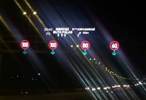 Bu yolda sürət həddi endirildi