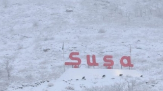 Şuşada yollar qardan təmizlənir  - FOTO