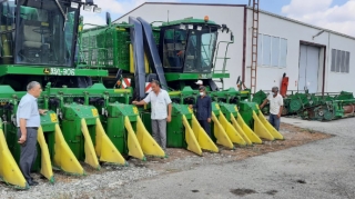 Kürdəmirdə pambıqyığan maşınların vəziyyəti yoxlanıldı - FOTO