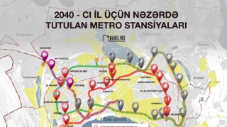 2040-cı ilə qədər Bakının bu ərazilərində metrostansiyalar olacaq - FOTO 