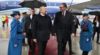 Prezidentin Serbiya səfərindən görüntülər - VİDEO 