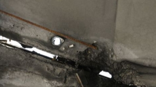 “3-cü mikrorayon” dairəsində yol ötürücüsündə çatlar yarandı - FOTO 