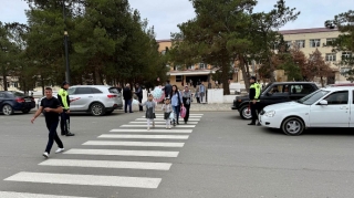 Polis əməkdaşları Neftçalada tədbir keçirdi - FOTO