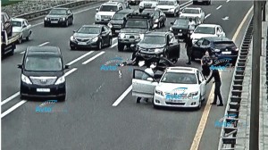 Bakıda 4 avtomobil toqquşdu: sürücülər arasında dava düşdü – REAL VİDEO