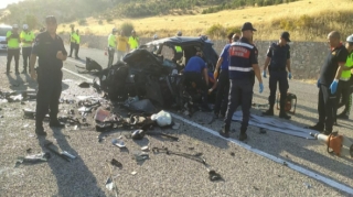 Türkiyədə ağır qəza: 4 ölü, 2 yaralı 