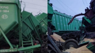 В Казахстане 19 вагонов сошли с рельсов   - ФОТО