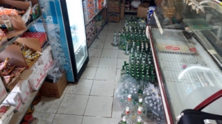 Pərakəndə satış mağazasında saxta araqlar aşkarlanıb - FOTOLAR 