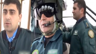 Helikopter qəzasında şəhid olan zabitlərimizin xidmət zamanı görüntüləri - Video 