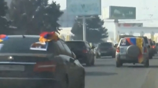 İrəvanda Paşinyan əleyhinə avtoyürüş aksiyası keçirilir  - VİDEO