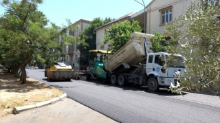 Biləcərinin mərkəzi küçələrindən biri əsaslı təmir edilir  - FOTO