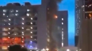 Moskvaya dronlarla hücum edildi  - VİDEO