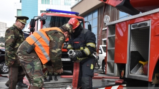 Türkiyədən Rusiyaya gedən "TIR" Balakəndə yanıb 
