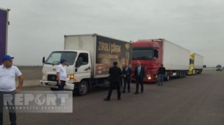 Azərbaycanın Mərkəzi hakimiyyəti Qarabağda yaşayan erməni əhaliyə ərzaq yükü göndərir  - FOTO