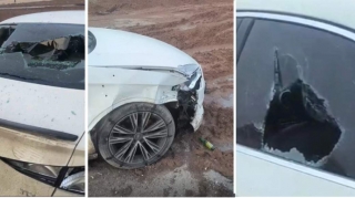 Qəza törədib mübahisə edən sərxoş şəxslər avtomobili güllələyib qaçdı - VİDEO 