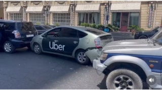 Paytaxtın mərkəzində zəncirvari qəza  - VİDEO