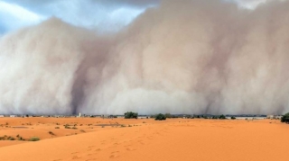 Əlcəzairdə dəhşətli qum fırtınası - VİDEO 