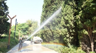 Paytaxtın küçələri yenidən yuyuldu - FOTO