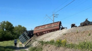 Krımda dəmir yolunda partlayış baş verib 