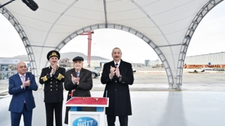 Prezident “Akademik Xoşbəxt Yusifzadə” tankerinin istismara verilməsi mərasimində iştirak edib - YENİLƏNİB 